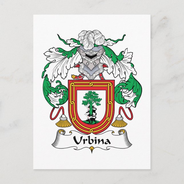 Postal Crest familiar Urbina (Anverso)