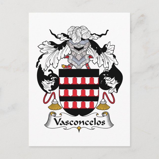 Postal Crest familiar Vasconcelos (Anverso)
