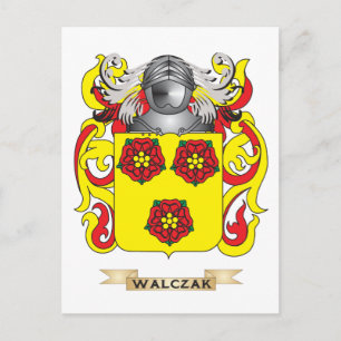 Postal Crest familiar Walczak (escudo de armas)