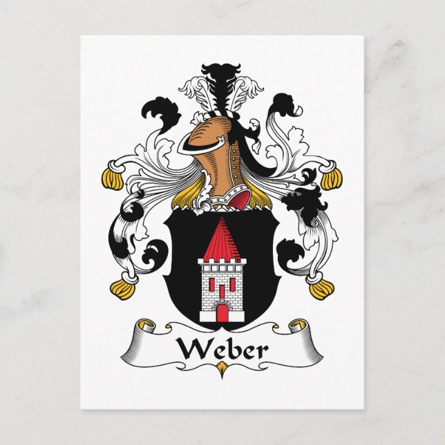 Postal Crest familiar Weber (Anverso)