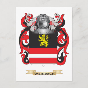 Postal Crest familiar Weinbach (escudo de armas)