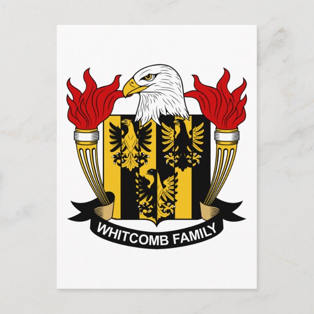 Postal Crest familiar Whitcomb (Anverso)