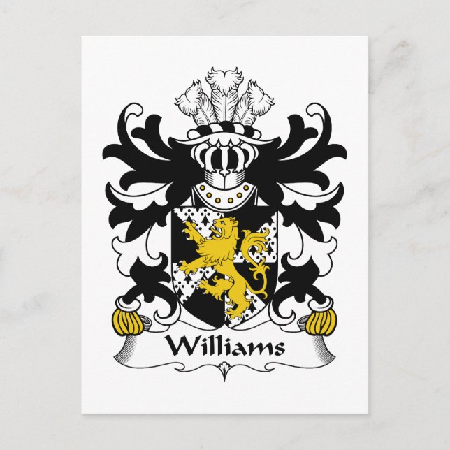 Postal Crest familiar Williams (Anverso)