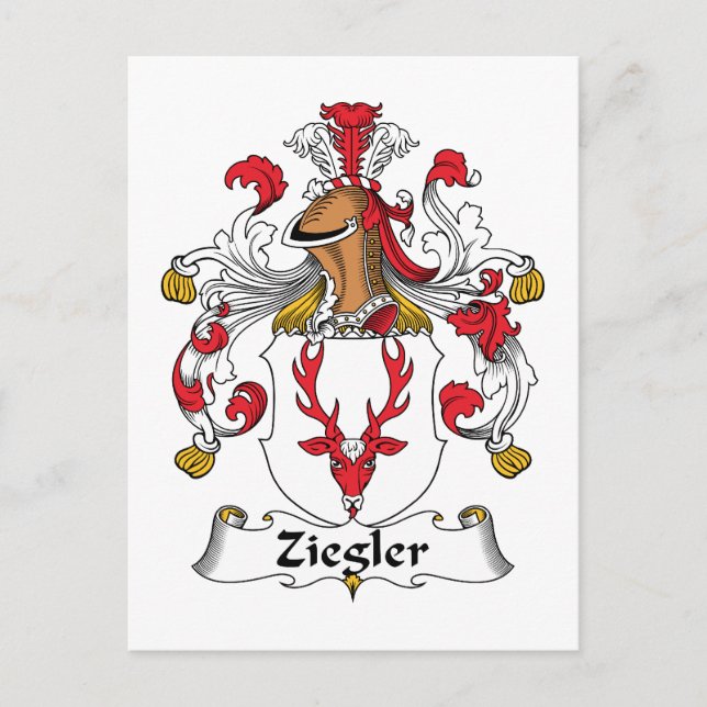 Postal Crest familiar Ziegler (Anverso)