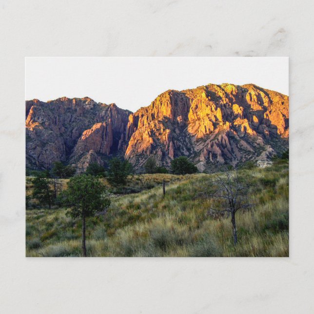 Postal Cresta Pulliam, Parque Nacional Big Bend, Texas (Anverso)
