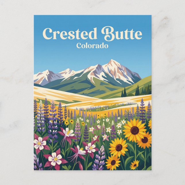 Postal Crested Butte EE. UU. (Anverso)
