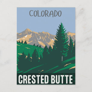 Postal Crested Butte montañas rocosas colorado