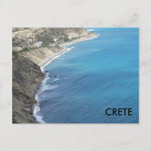 Postal Creta a lo largo del Mar Mediterráneo