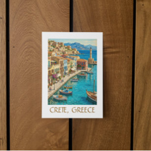 Postal Creta Antigua Grecia Escenario de Viaje Mediterrán