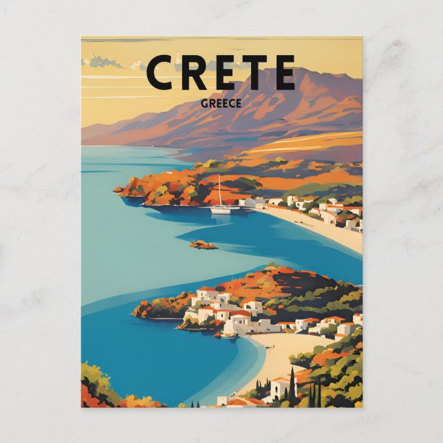 Postal Creta Grecia Travel (Anverso)