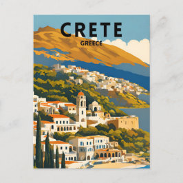 Postal Crete Greece Vintage