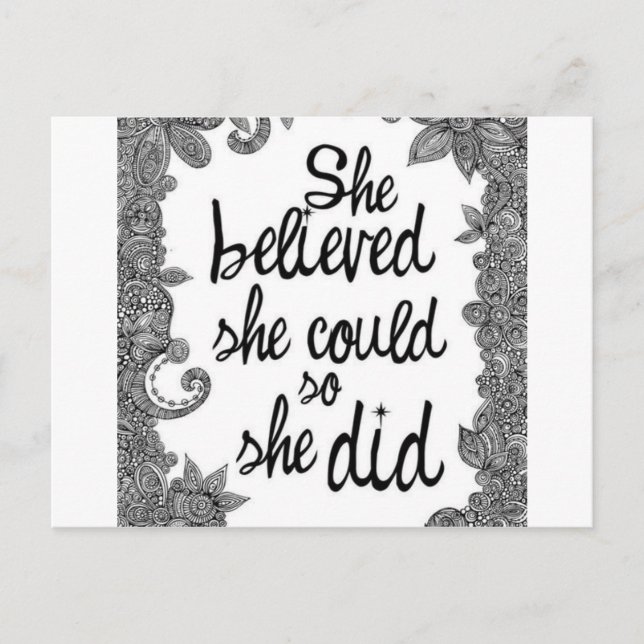 Postal creyente (Anverso)