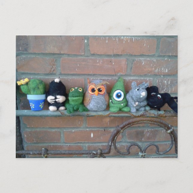 Postal criaturas criaturas y personajes (Anverso)