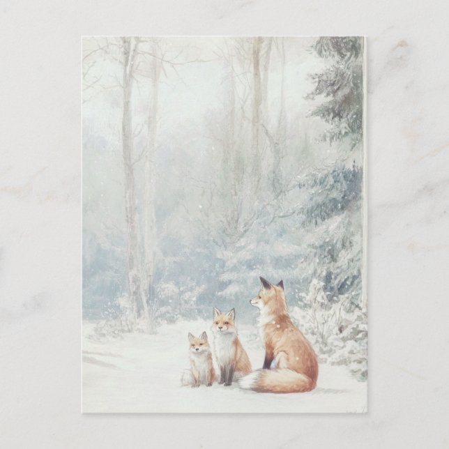 Postal Criaturas de Woodland (Anverso)