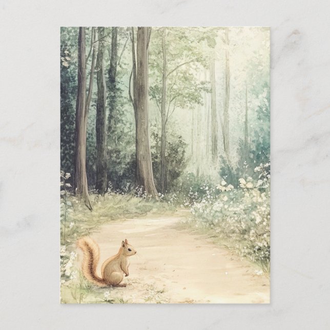 Postal Criaturas de Woodland (Anverso)