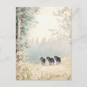 Postal Criaturas de Woodland