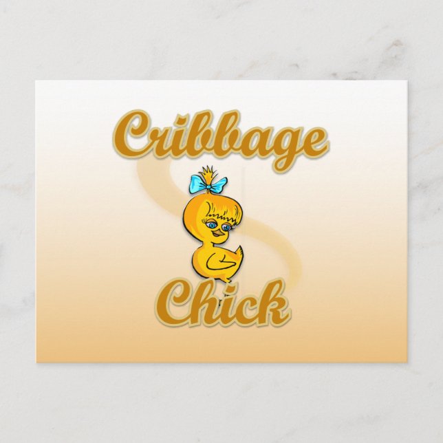Postal Cribbage Chick (Anverso)