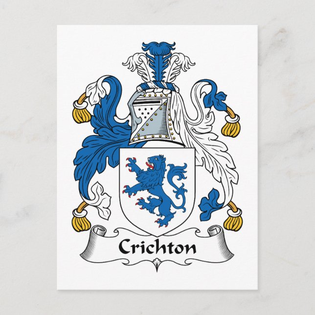 Postal Crichton Family Crest (Anverso)