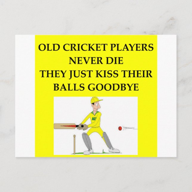 POSTAL CRICKET (Anverso)