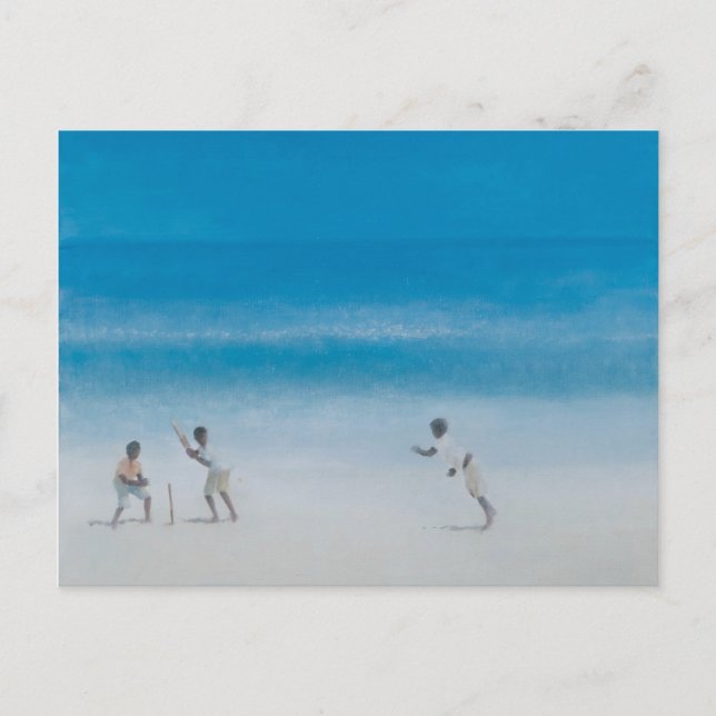 Postal Cricket en la playa 2012 (Anverso)