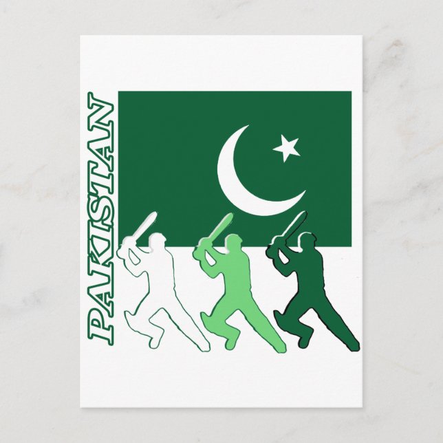 Postal Cricket Pakistán (Anverso)