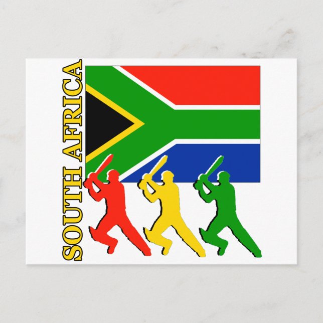 Postal Cricket Sudáfrica (Anverso)