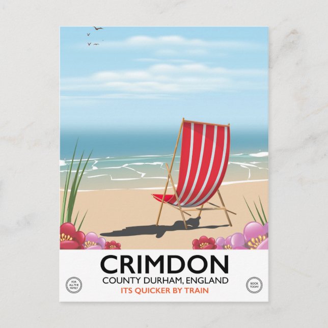 Postal Crimdon, Condado de Durham, Inglaterra. (Anverso)