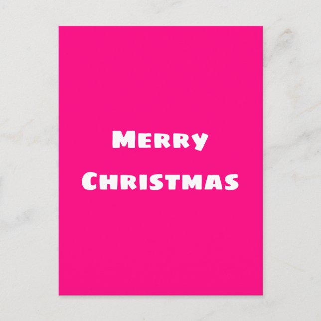 Postal Crimson Festive Merry Christmas (Anverso)