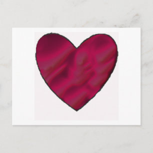 Postal Crimson Love Heart