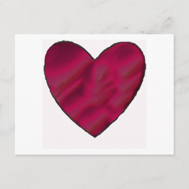 Postal Crimson Love Heart (Anverso)