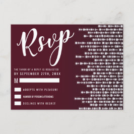 Postal Crimson Red Hanging Diamond Lights RSVP