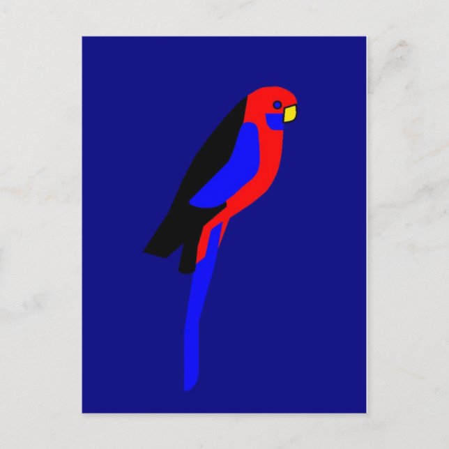 Postal Crimson Rosala - Loro australiano (Anverso)