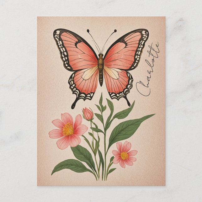 Postal Crimson Serenade Personalizada (Anverso)