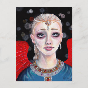 Postal Crimson Wings Angel