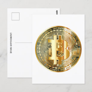Postal criptodivisa de Bitcoin
