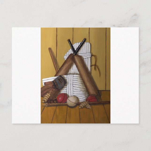 Postal Críquet de época (Anverso)