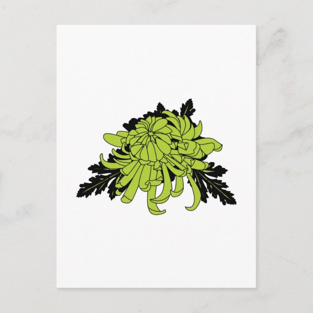 Postal Crisantemo (Anverso)