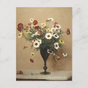 Postal Crisantemo de las flores de Henri Latour