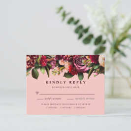 Postal Crisantemo romántico en rosa gossamer