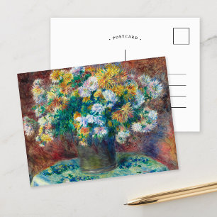 Postal Crisantemos   Renoir