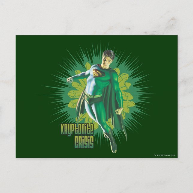 Postal Crisis de Kryptonite del superhombre (Anverso)
