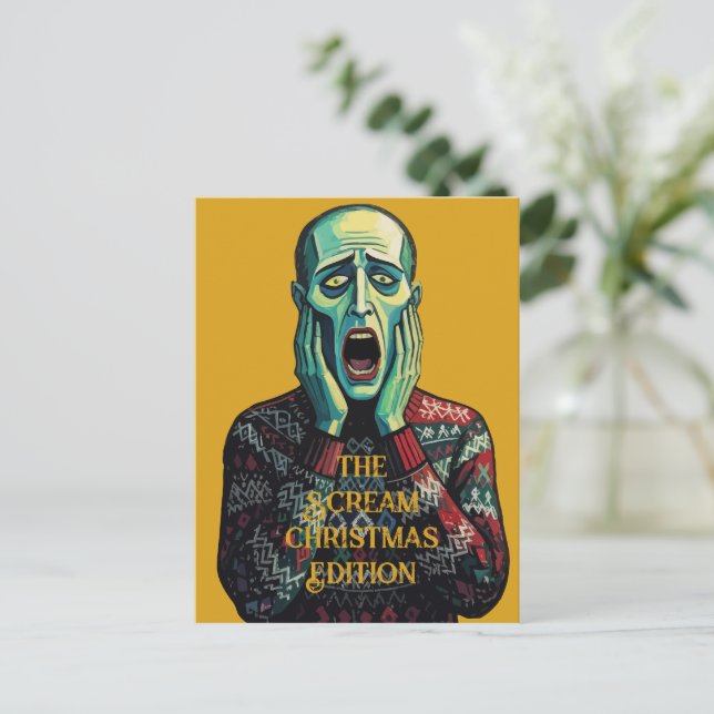 Postal Crisis de Navidad - Suéter de temporada de Edvard  (Anverso de pie)