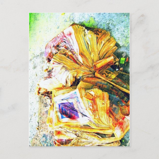 Postal Crisis de noticias (Anverso)