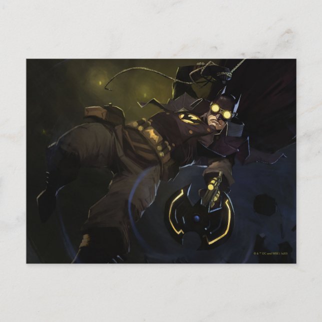 Postal Crisis infinita Ilustracion de Gaslight Batman (Anverso)