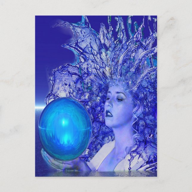 Postal Cristal Azul (Anverso)
