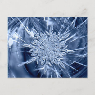 Postal Cristal de hielo de copo de nieve