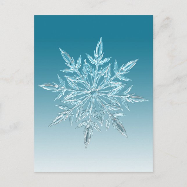 Postal Cristal de Snowflake (Anverso)