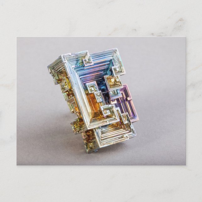 Postal Cristal del bismuto (Anverso)