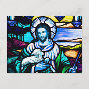Postal Cristal manchado de Jesús
