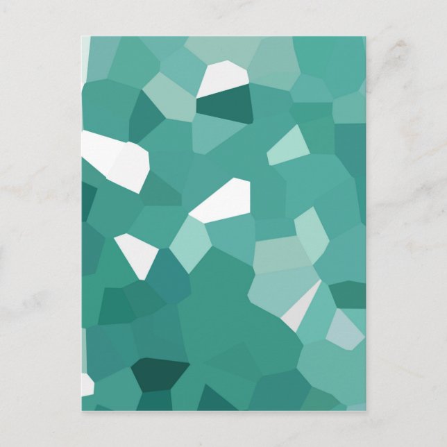 Postal Cristales azules (Anverso)